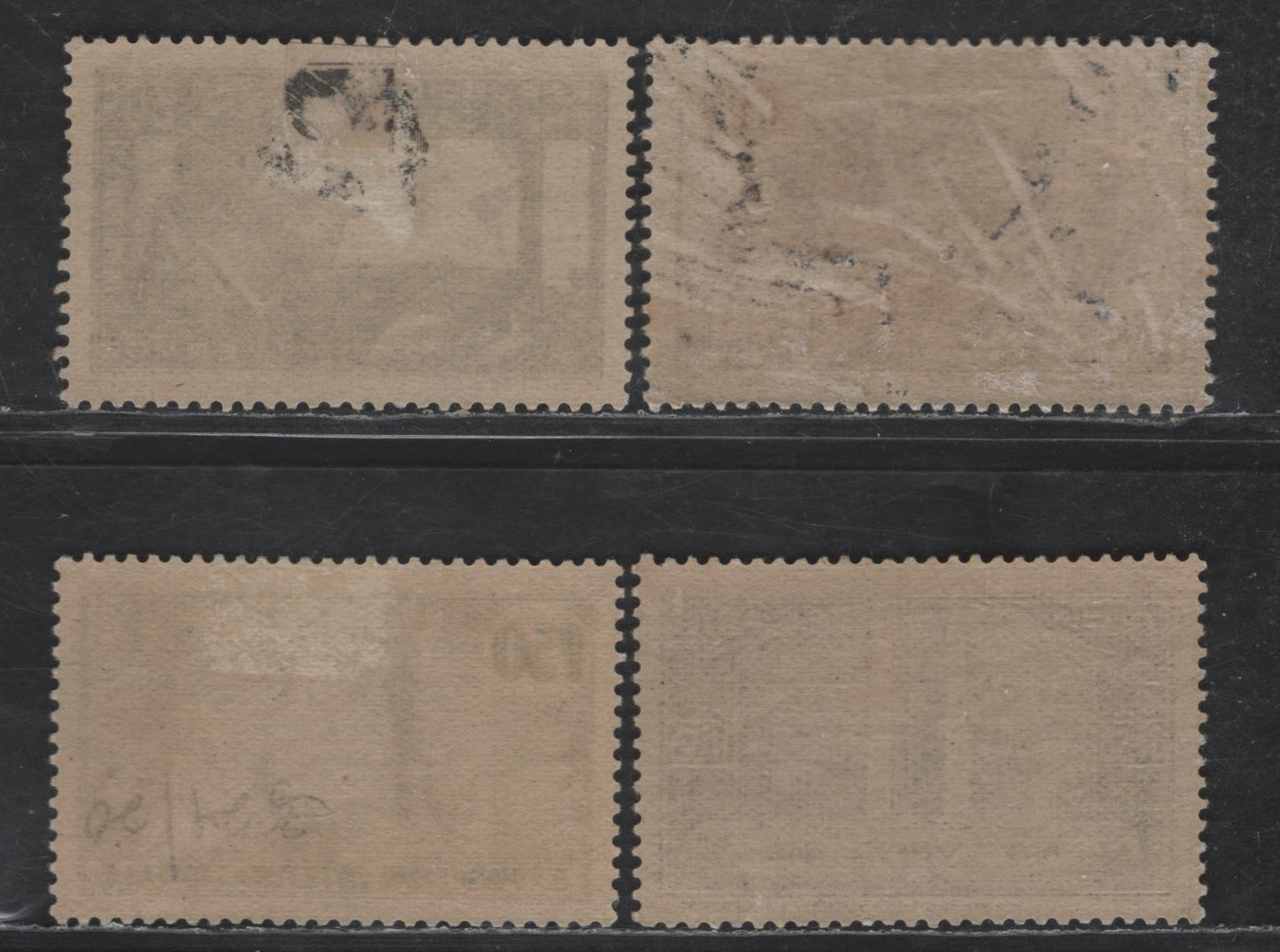 Lot 272 France #310, 324, 325, 312 40c Dark Brown - 30c Dark Slate Green,1936 Death Centenary Of Rouget Des Lisle Issue, 4 VF OG & Dist OG Singles