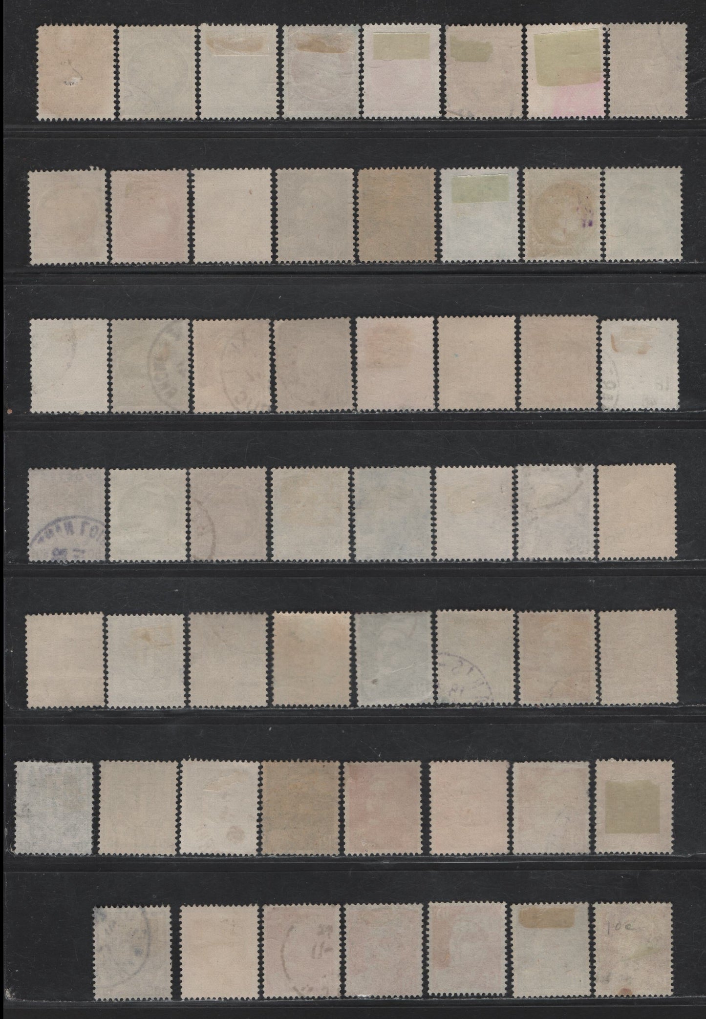 Lot 298 France #524/547 10c Brown Black - 15fr Bright Red Violet,1945-1947 Arms, Ceres & Mariame Definitives, 55 F & VF Used Singles With Many Shade Variations