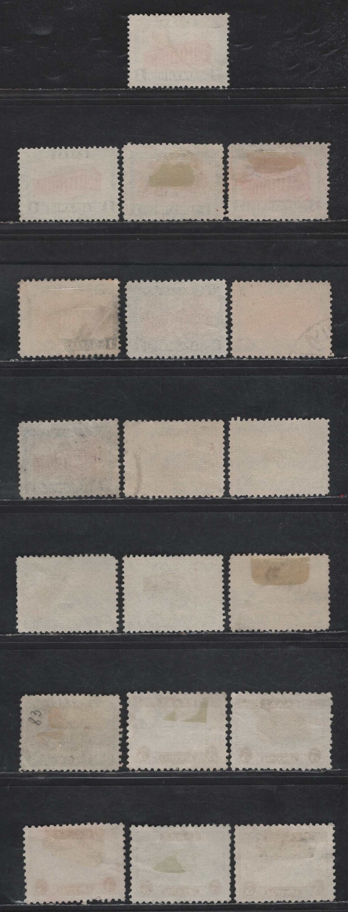 Lot 325 Greece #365-368 1d Dark Blue & Orange Brown - 3d Red Violet & Black, 1931-1935 Re-Engraved Pictorial Issue, 19 F & VF Used Singles Various Perfs As Detailed