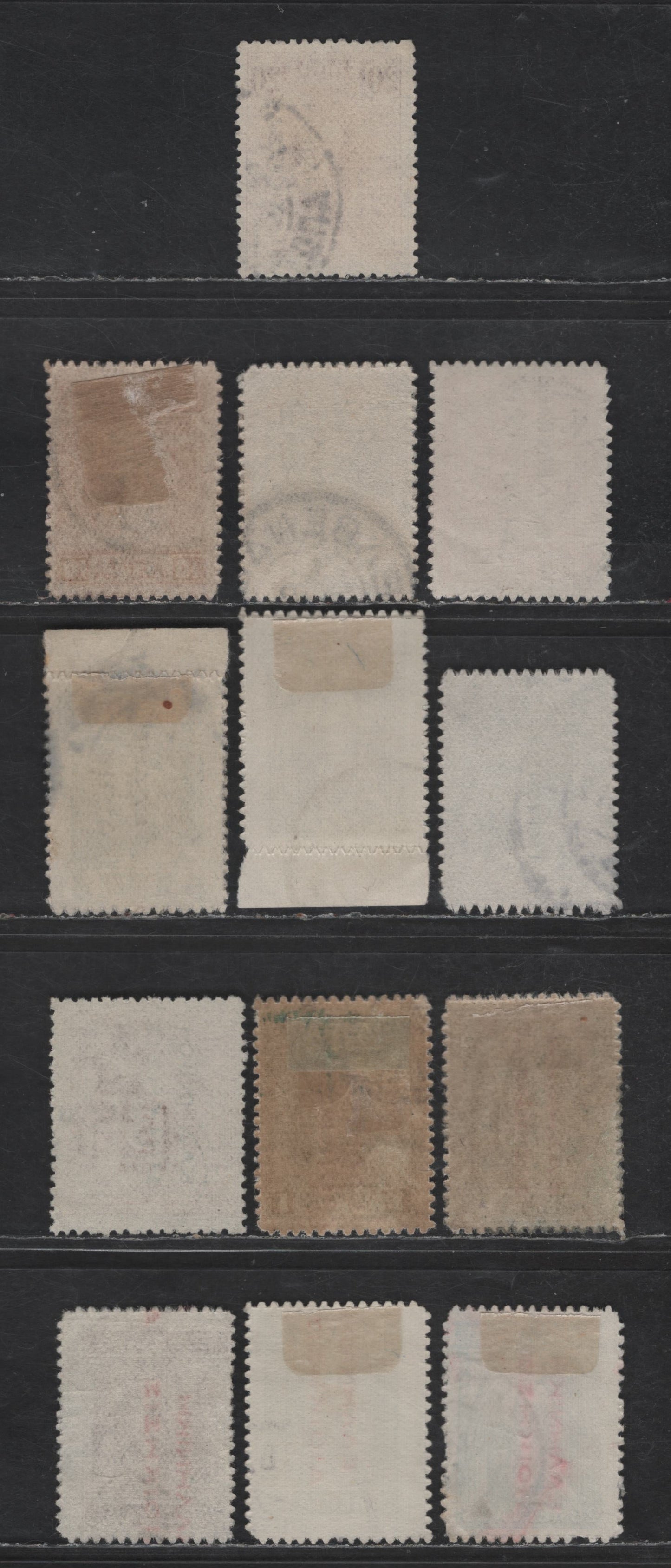 Lot 345 Greek Occupation Of Turkey #N109, N114, N115, N116, N127-N128, N129,NJ3, N130, N131, N134, N141, N142 20L Lilac - 25L Blue, 1912 Overprints On 1901,1911-1912 And 1912-1923 Hermes Issues, 13 F & VF Used Singles Reading Up In Black & Red