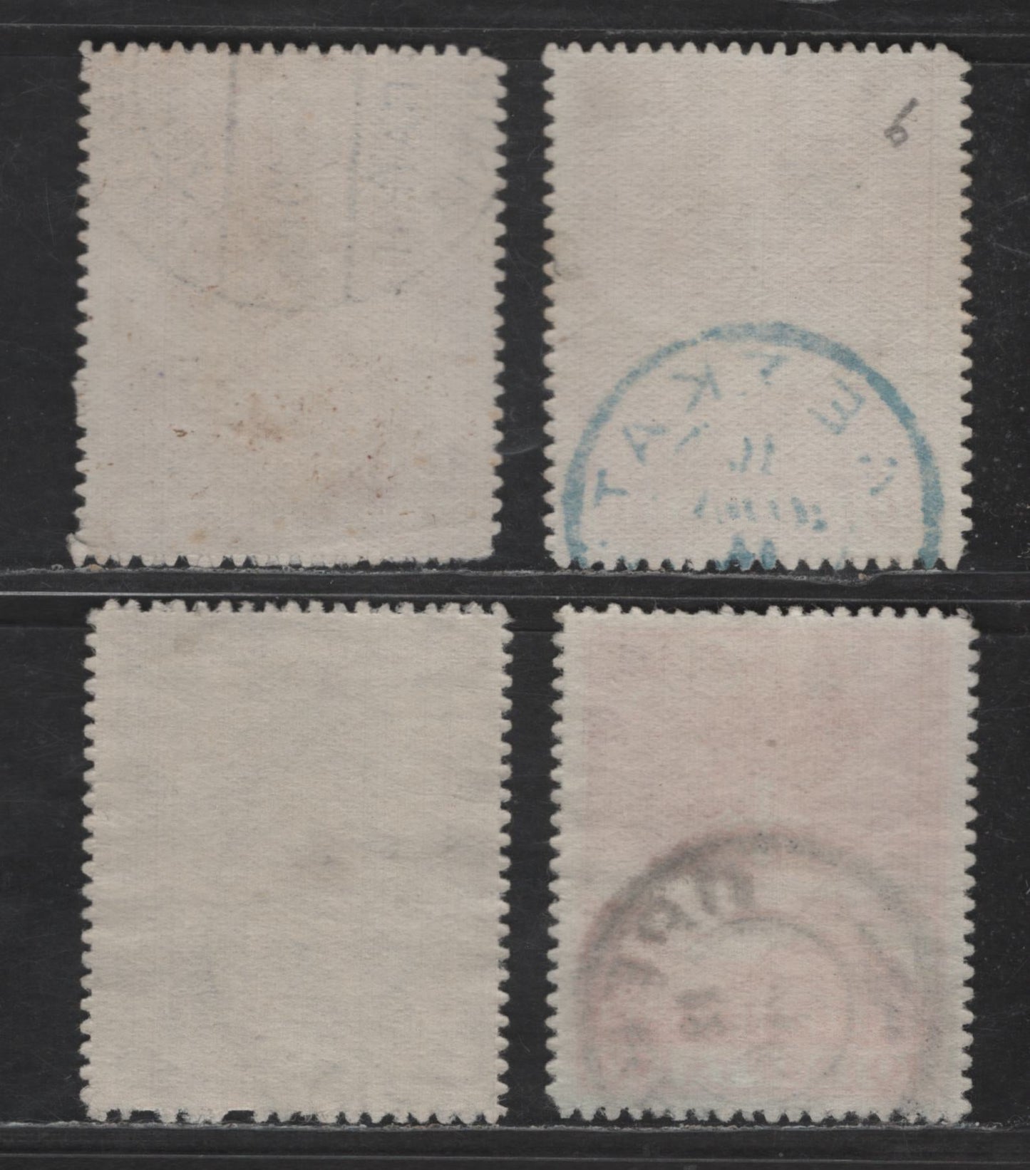 Lot 353 Greek Occupation Of Turkey #N150Ac, N155, N155a, N162 1L Brown On Yellowish - 2d Grey Brown On Greyish, 1912 Cross Of Constantine & Eagle Of Zeus Issue, 4 Very Fine Used Singles Includes Both Yellowish & Greyish Paper 10L