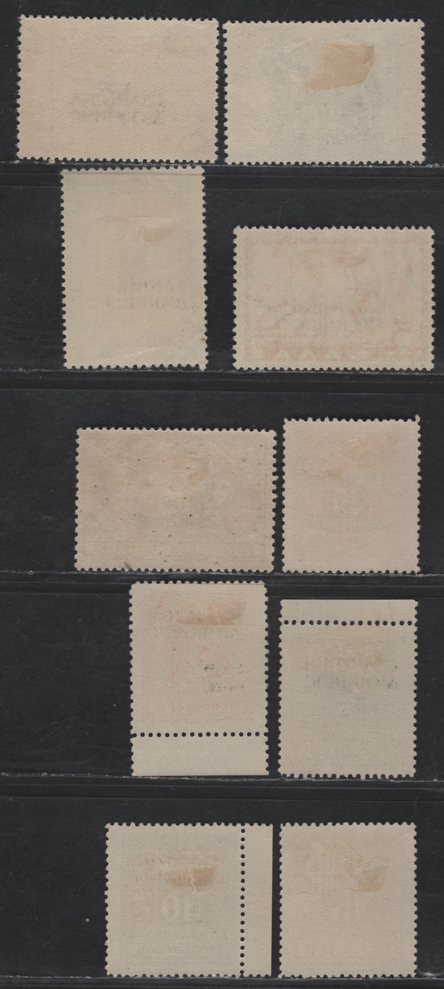 Lot 354 Greece - Nothern Epirus (Albania) #N202, N203, N206, N211, NRA1, NJ38-NJ39, NJ40-NJ42 5L Brown Red & Ble - 10L Carmine, 1940 Overprinted Pictorial & Postal Tax Issues, 10 F & VF OG Singles