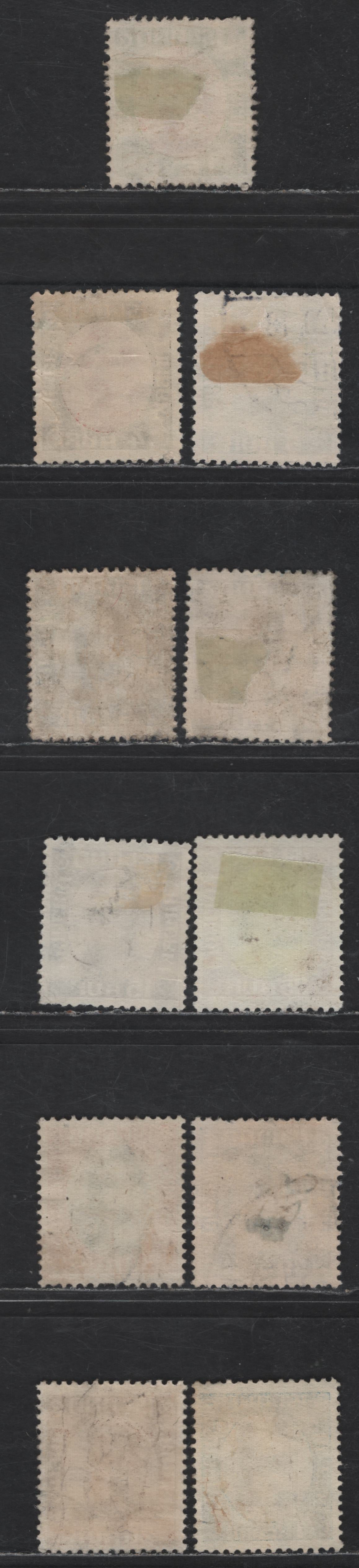 Lot 378 Iceland SC#108, 110-111, 113-114, 117, 119-120, 122, 124, 126 1e - 1k Yellow Green & Red - Deep Blue & Dark Brown King Christian X, 1920-1922 King Christian X, 11 VF Used Singles
