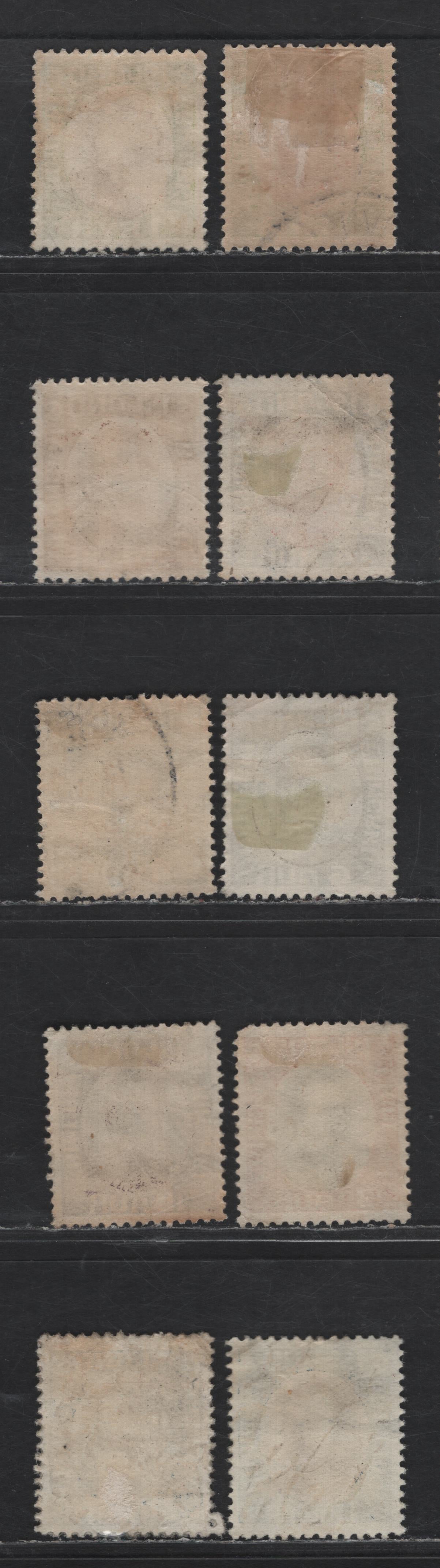 Lot 379 Iceland SC#108, 110, 112, 113, 117, 122, 119, 124, 126 1e - 1k Yellow Green & Red - Deep Blue & Dark Brown King Christian X, 1920-1922 King Christian X, 10 VF Used Singles