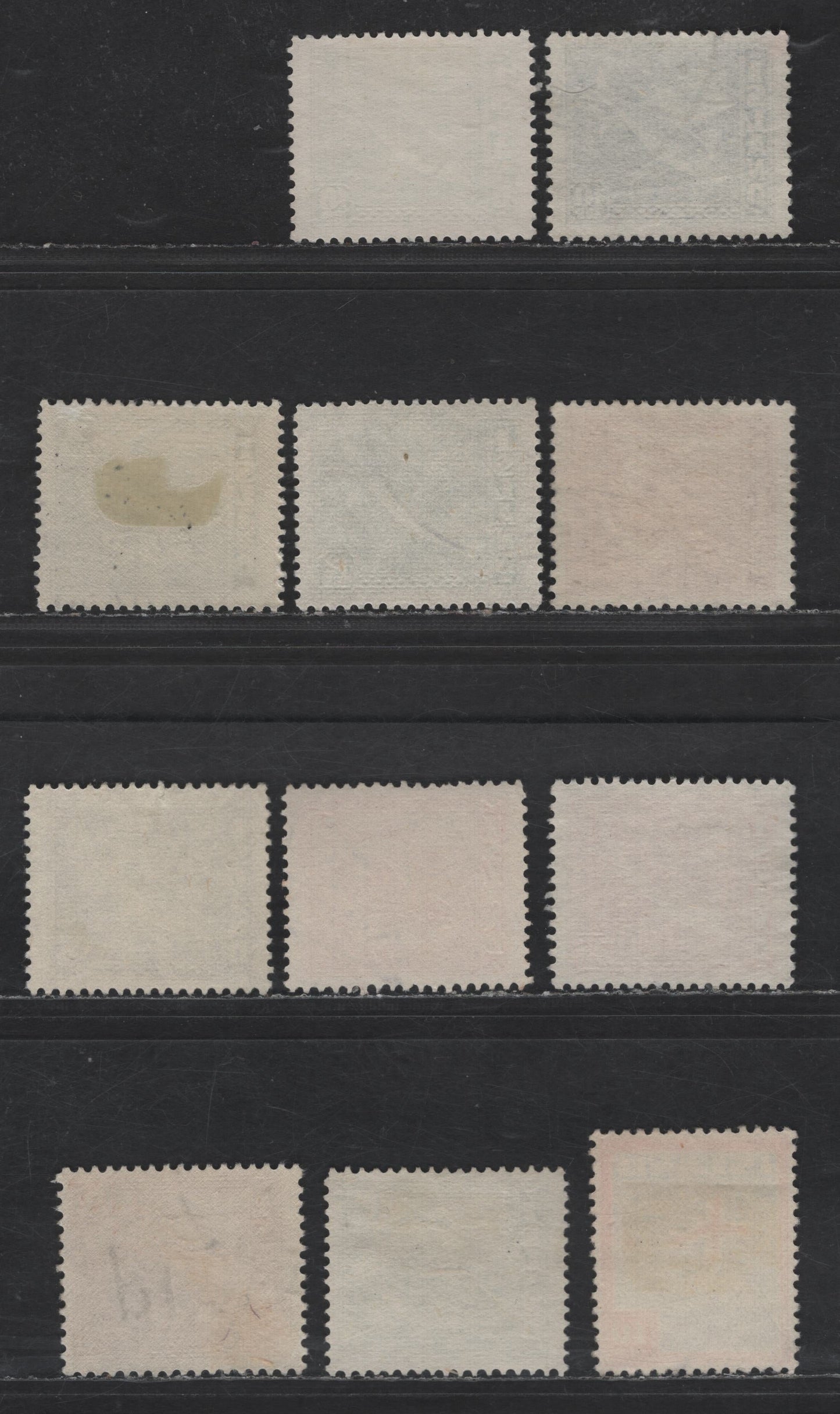 Lot 399 Iceland #217-228 1e Prussian Blue - 10a Carmine & Ultramarine, 1939-1945 Codfish & Herring Definitives Issues, 11 Very Fine Used Singles Comb Perf 14