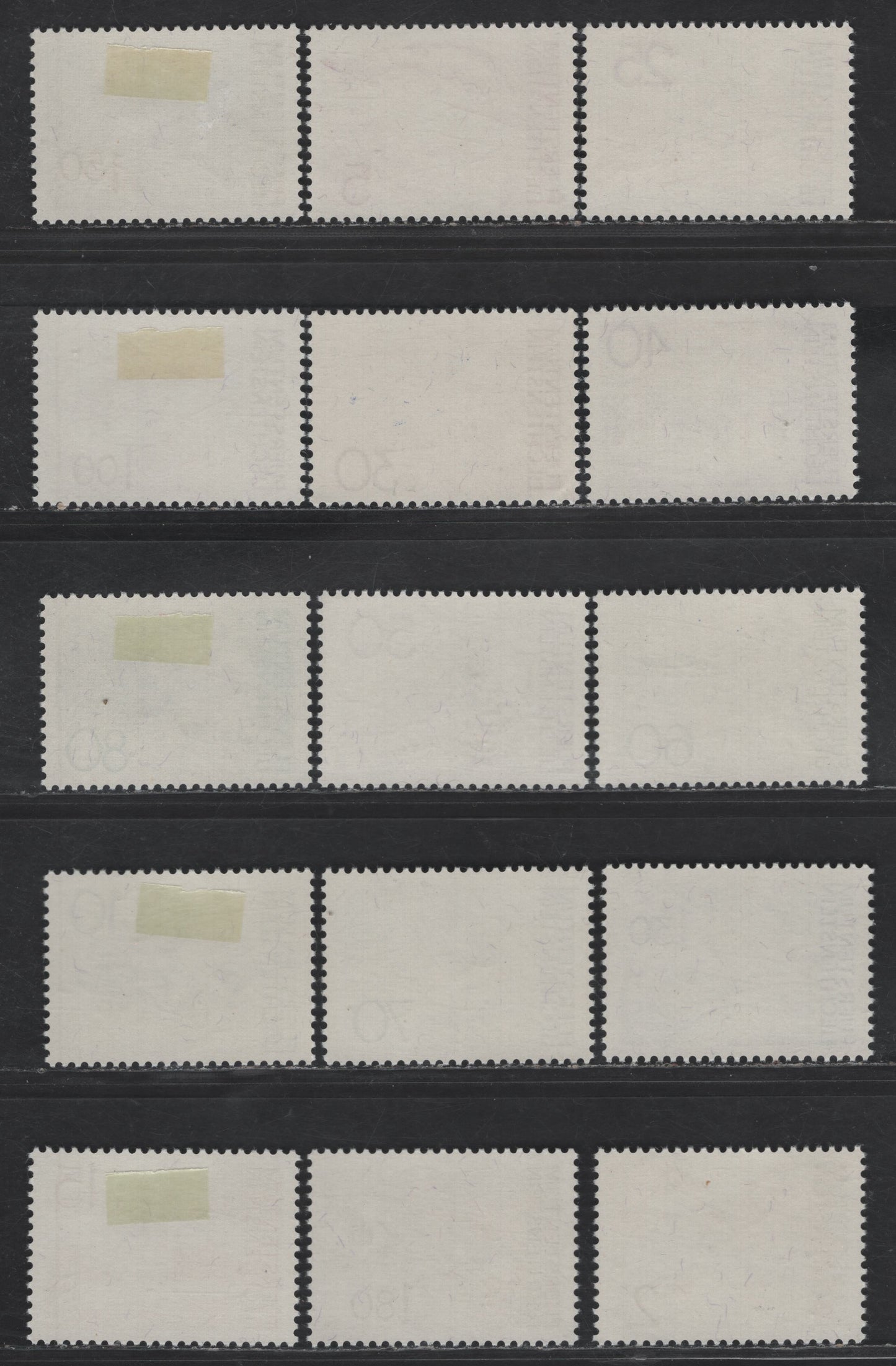 Lot 204 Liechtenstein SC#513-527 5rp - 2fr Brown, Yellow & Magenta - Sepia & Pale Green Silum - Saminaschlucht, 1972-1973 Landscape Issue, 15 VFOG Singles, Perf 11.5