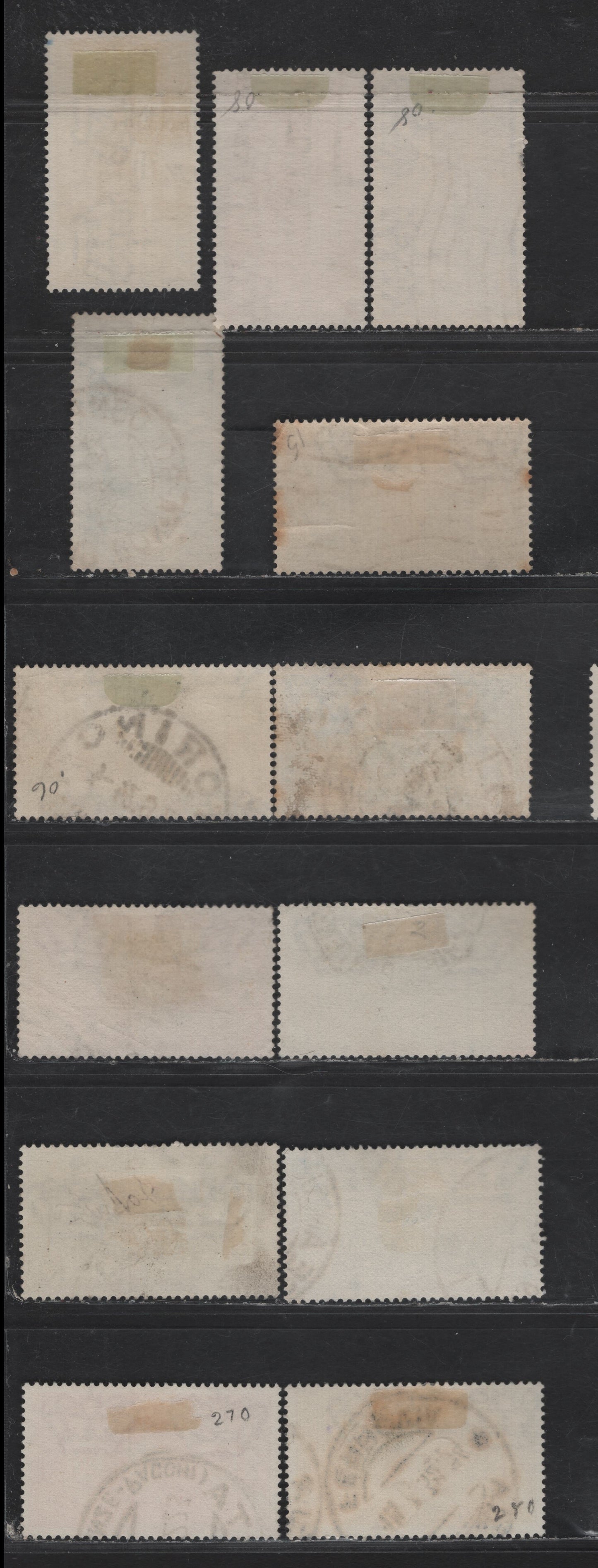 Lot 232 Italy SC#267-268, 270, 273, 280, 286, 291, 299-300, 306-308, 313 1.25l Dark Blue - Deep Blue Royal Navy Academy - Holy Year, 1931-1933 Royal Navy Academy - Holy Year - Issue, 13 Very Good/Fine/Very Fine Used Singles