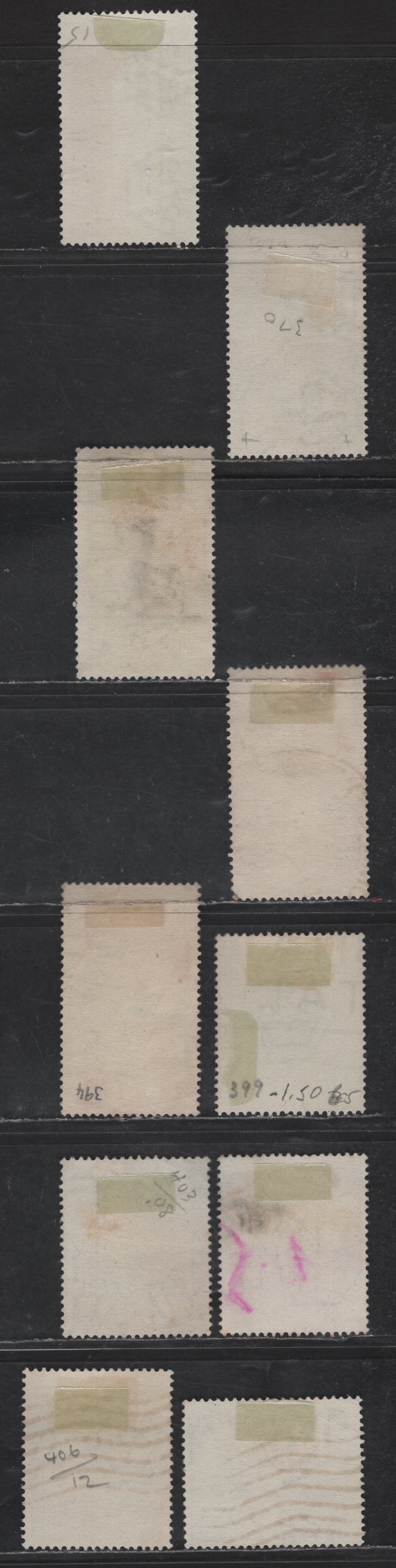 Lot 236 Italy SC#361, 370, 367, 392, 394, 399, 403, 405-406, 411 30c-50c Olive Brown - Bright Violet Quintos Horatius - Railroads, 1936-1939 Anniv. Of Birth of Quintos Horatius - Centenary of Railroads Issues, 10 Fine Used Singles