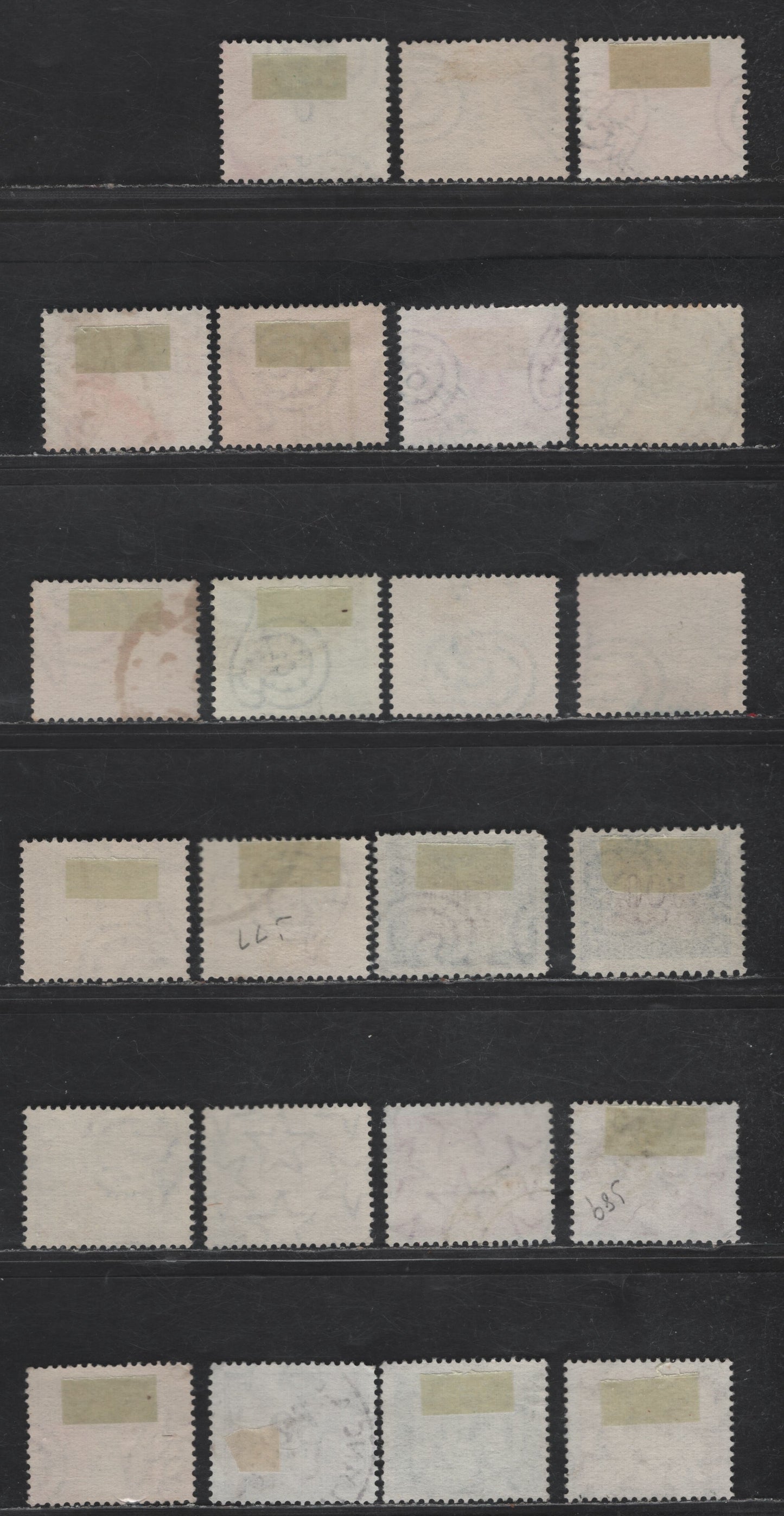 Lot 256 Italy SC#J65, J67-J70, J72, J73a, J83, J87-J89, J91-J92 1l - 500l Red Orange - Deep Blue & Dark Carmine Numerals, 1947-1991 Postage Dues, 14 Fine/Very Fine Used Singles, Winged Wheel & Multiple Stars Wmks, Perfs 14 & 11x13 500l