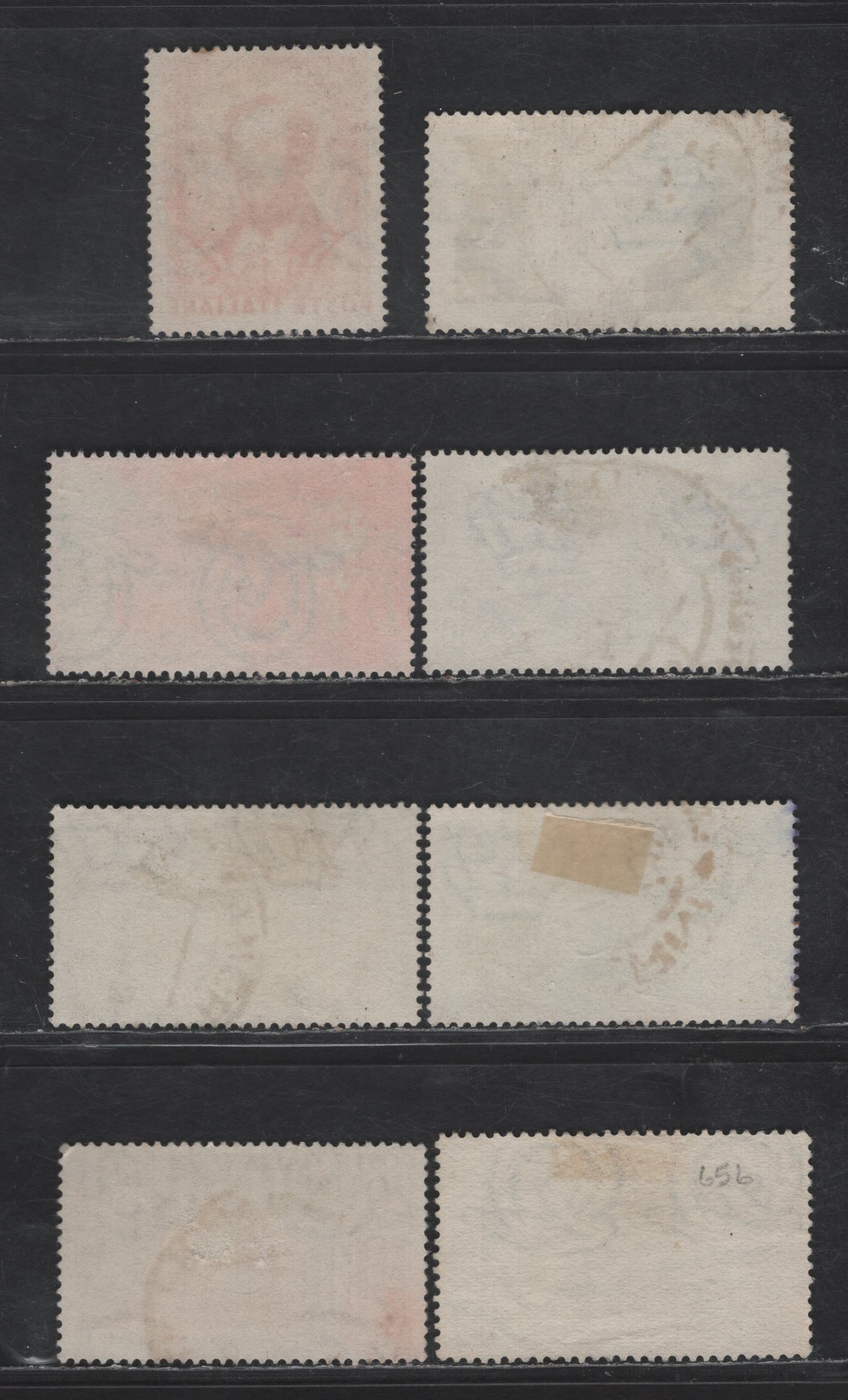 Lot 302 Italy SC#413, 415-416, 418, 507-509 10c - 60l Deep Brown - Gray Green Rome - Berlin Axis - Marco Polo, 1941-1954 Rome - Berlin Axis - Marco Polo Issues, 8 Fine/Very Fine Used Singles