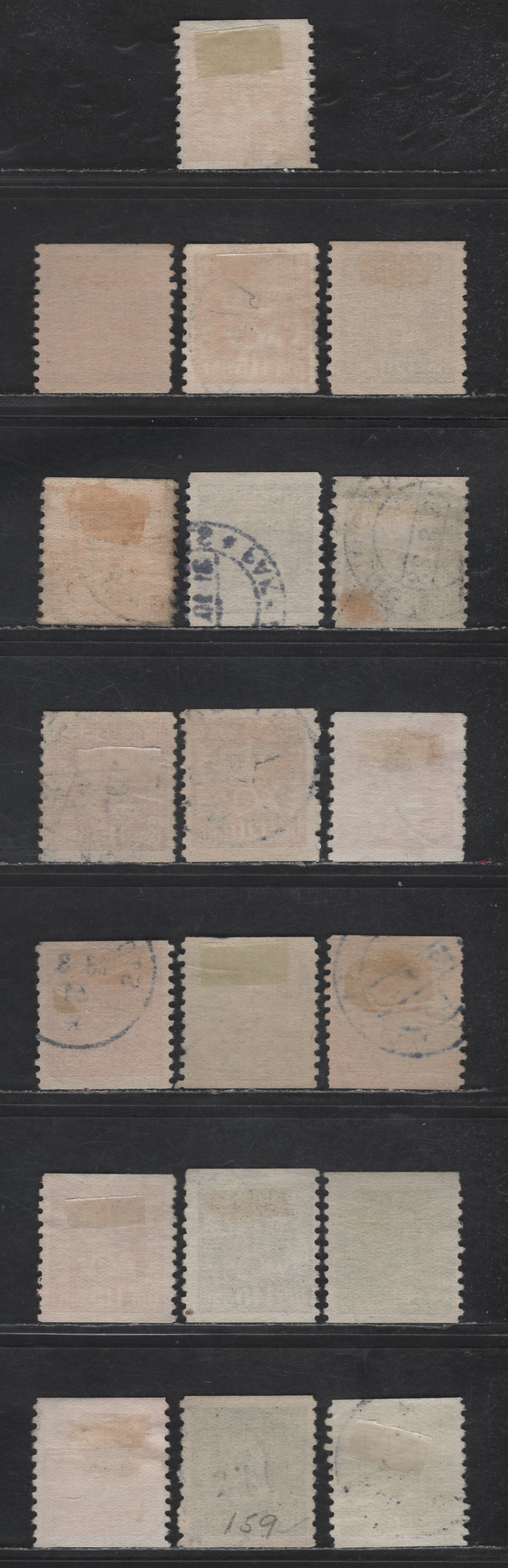 Lot 342 Sweden SC#155-159 (Facit 170a/174c) 115o - 145o Red Brown - Yellowish Green Crown & Post Horn, 1920-1934 Crown & Post Horn Issue, 19 Fine/Very Fine Used Singles, Specialized Group Of Different Shades On Facit Listed Papers