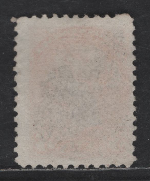 Lot 410 Canada SC#37iii 3c Deep Bright Red Orange Queen Victoria, 1870-1893 Small Queen Issue, A Fine Used Single, Mid Montreal Printing, Paper MM-T, Perf 11.6x12