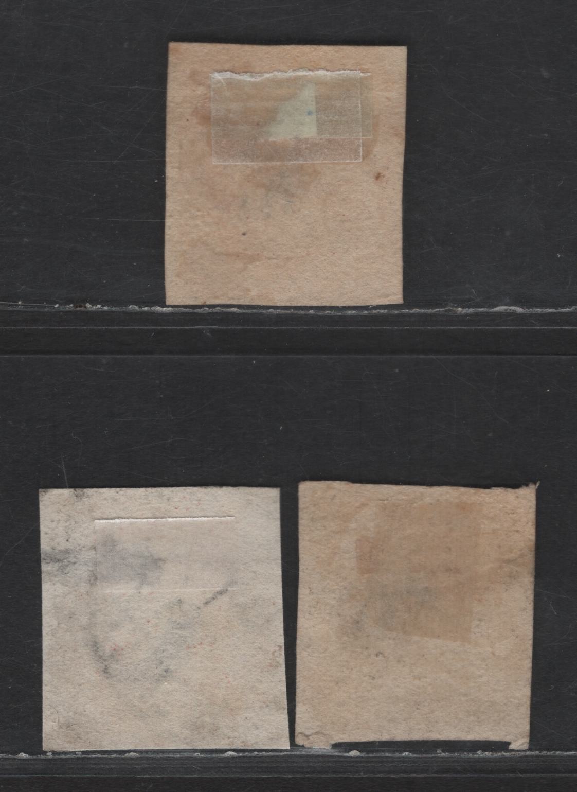 Lot 166 Netherlands SC#2a, 3, 3a 10c - 15c Deep Rose Red, Orange Yellow & Deep Orange Yellow King William III, 1852 King William III Issue, 3 Very Good/Fine Used Singles 3a has Clear Margins On 3 Sides, Just In Along Bottom
