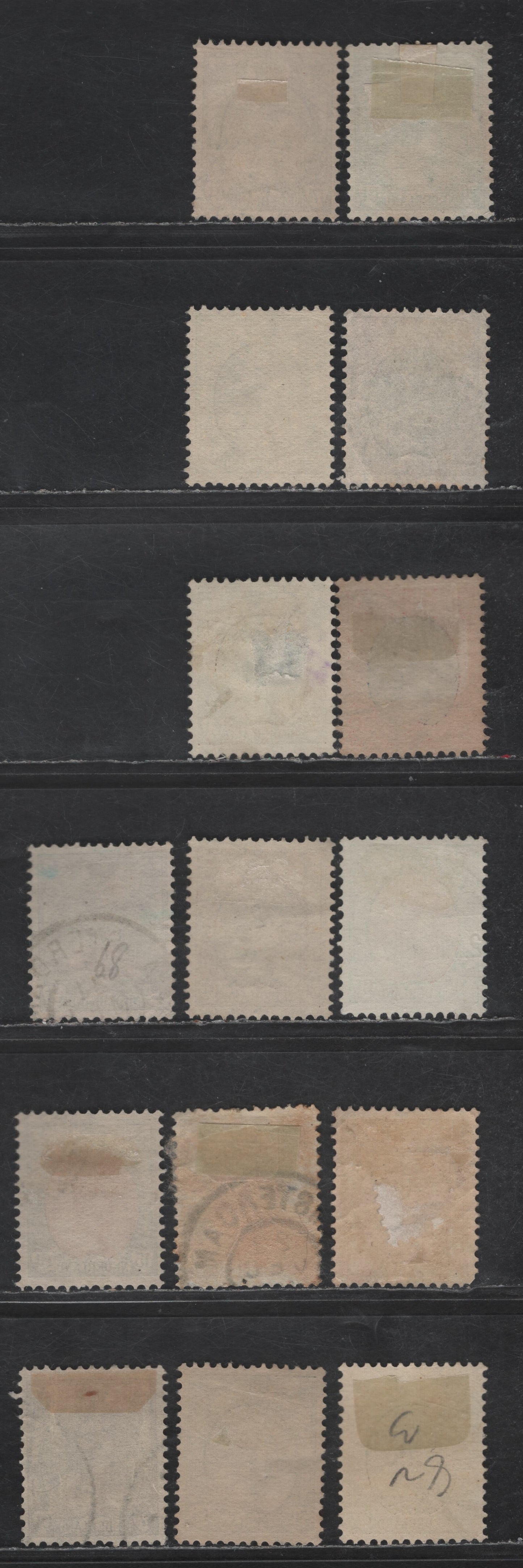 Lot 208 Netherlands SC#68-82 12.5c - 60c Blue - Olive Green & Green Queen Wilhelmina, 1898-1924 Queen Wilhelmina Issue, 15 Very Fine Used Singles, Includes 2 Shades Of 22.5c