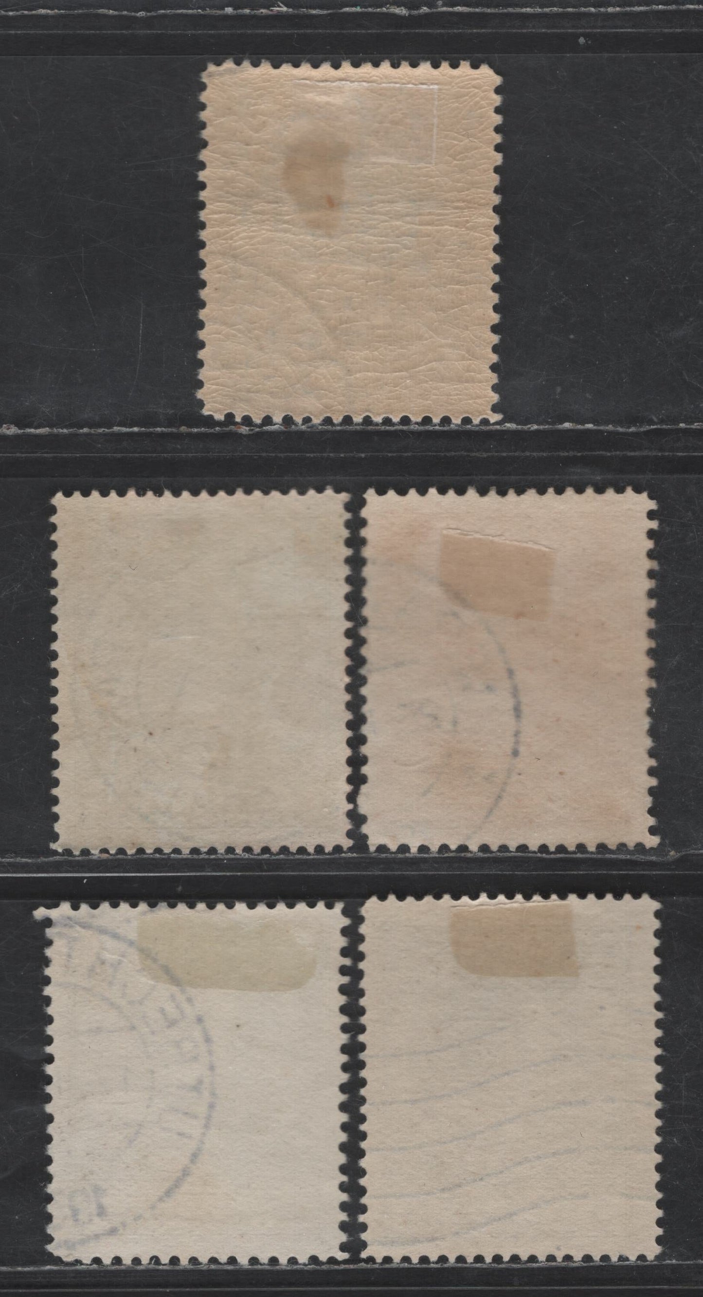 Lot 235 Netherlands SC#161-s, 162, 163-a 1g - 5g Ultramarine - Gray Black Queen Wilhelmina, 1925-1930 Queen Wilhelmina Issue, 5 Fine/Very Fine Used Singles