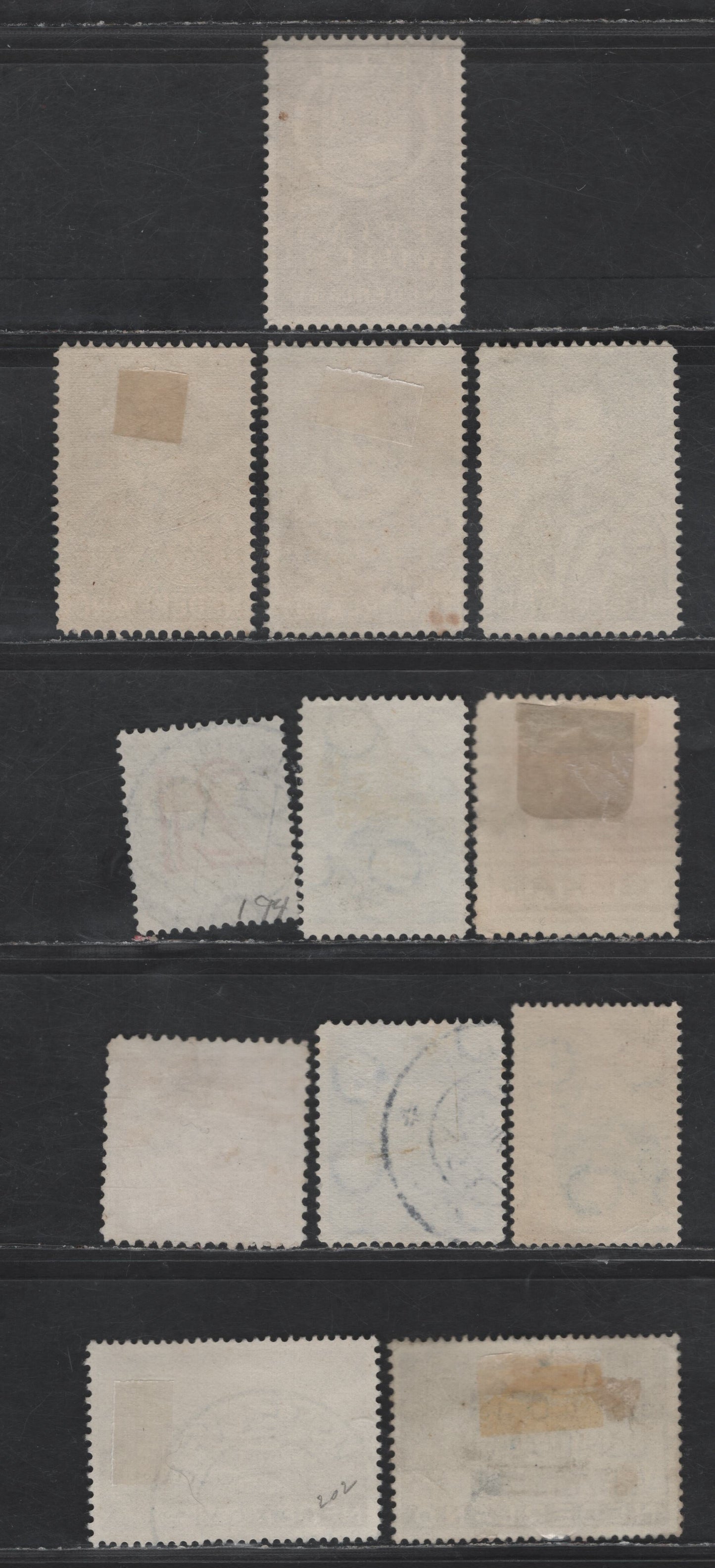 Lot 243 Netherlands SC#140-141, 194-203 2c - 12.5c Black Brown - Dull Blue Royal Dutch Lifeboat Society - Curacao Tercentenary, 1924-1934 Royal Dutch Lifeboat Society - Curacao Tercentenary Issues, 12 Fine/Very Fine Used Singles