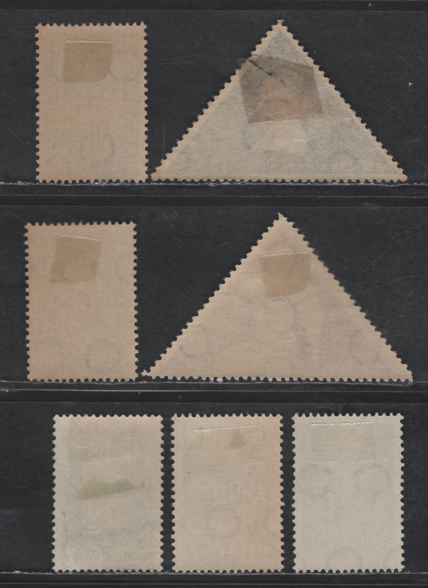 Lot 245 Netherlands SC#204-208, 214-215 6c - 12.5c Brown Lake - Dark Blue University At Utrecht - Dutch Railroads, 1936-1939 300th Anniv of Founding of University At Utrecht - Centenary Of Dutch Railroads Issues, 7 VFOG Singles