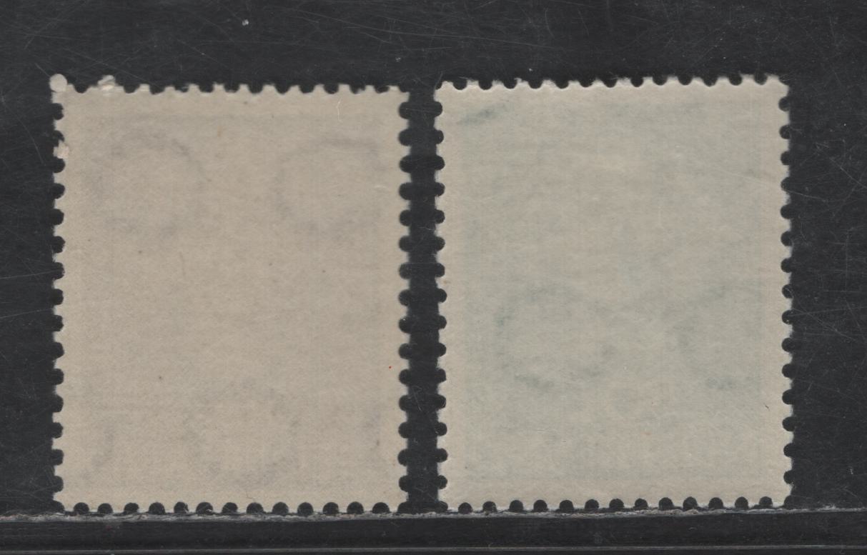 Lot 267 Netherlands SC#317-318 50c - 60c Blue Green - Red Brown Queen Juliana, 1949 Queen Juliana Issue, 2 VFNH Singles