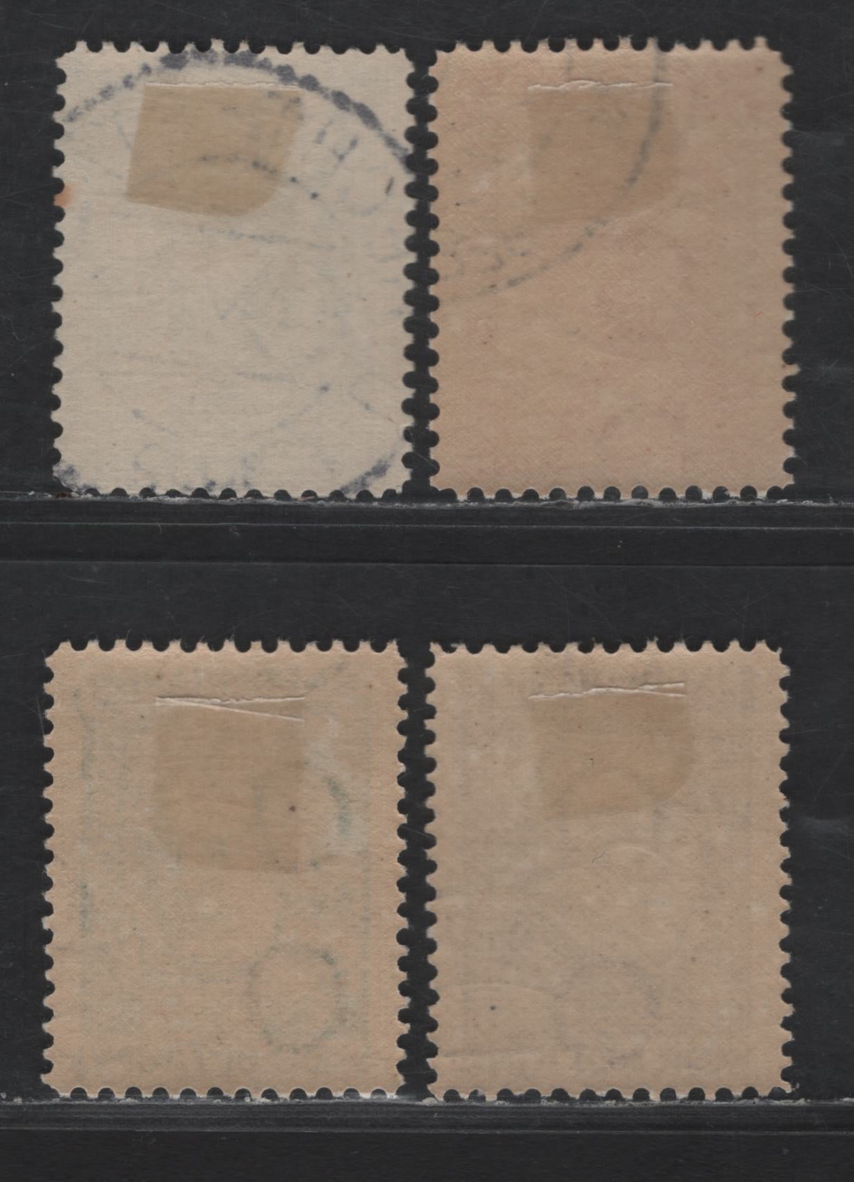 Lot 295 Netherlands SC#B33-B36 1.5c+1.5c - 12.5c+3.5c Violet - Ultramarine Jean Pierre Minckelers - Christian Huygens, 1928 Semi Postal Issue, 4 Very Fine Used Singles