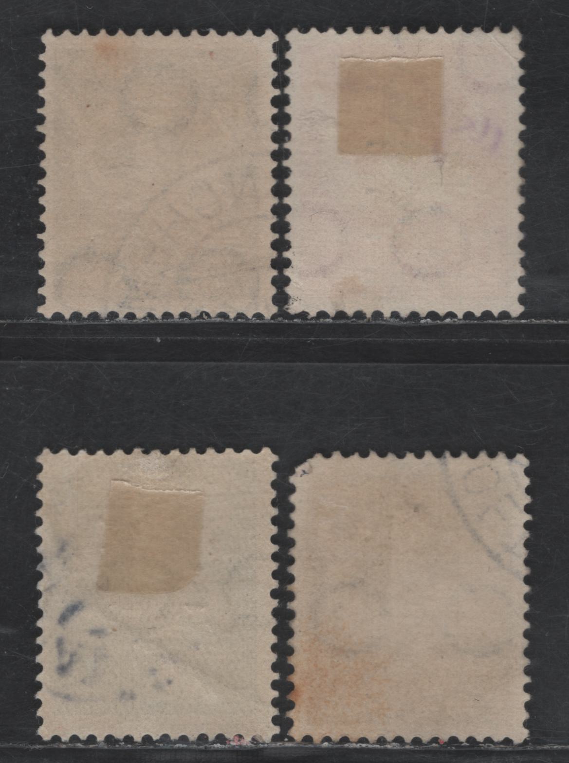 Lot 298 Netherlands SC#B37-B40 1.5c+1.5c - 12.5c+3.5c Gray - Dark Blue Child on Dolphin, 1929 Semi Postal Issue, 4 Very Fine Used Singles, 6c Has A Wrinkle