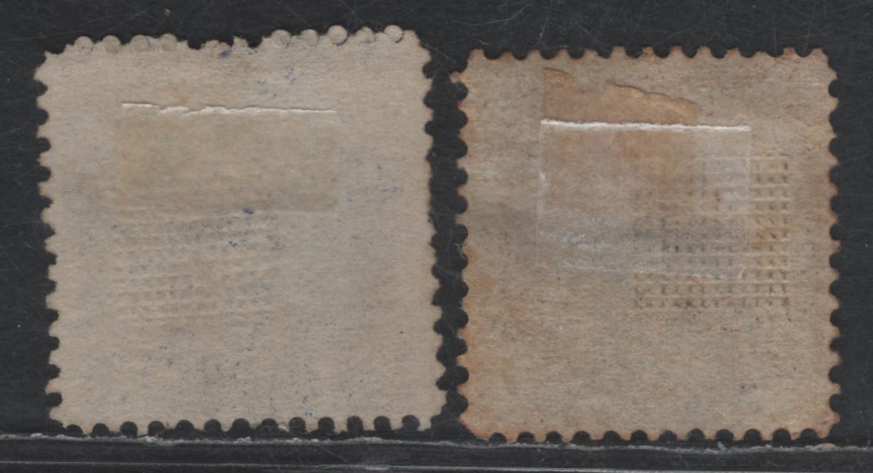 Lot 161 (C) United States Of America SC#113-114 2c & 3c Brown & Ultramarine Post Horse & Rider And Locomotive, 1869 Pictorial Issue, 2 VG Used Singles