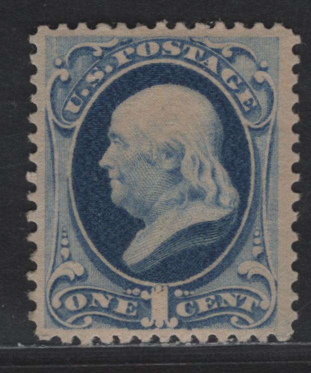 Lot 180 United States Of America SC#182 1c Dark Ultramarine Benjamin Franklin, 1879-1882 American Bank Note Large Banknote Issue, A VFOG Single