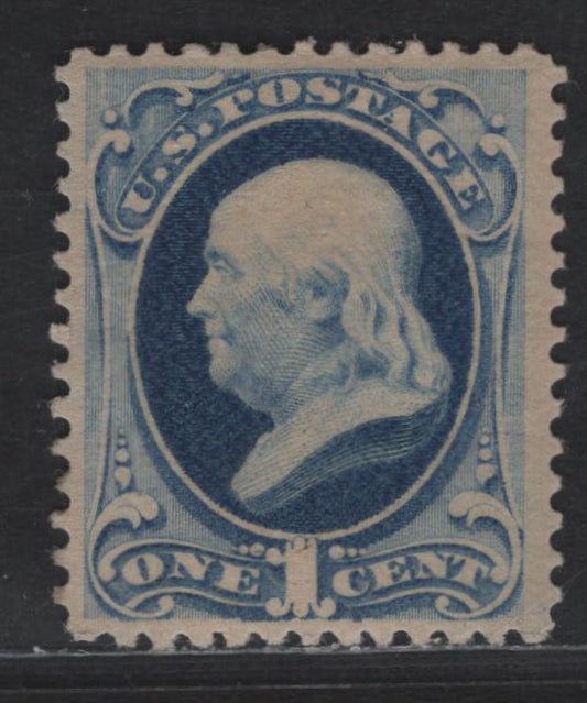 Lot 180 United States Of America SC#182 1c Dark Ultramarine Benjamin Franklin, 1879-1882 American Bank Note Large Banknote Issue, A VFOG Single