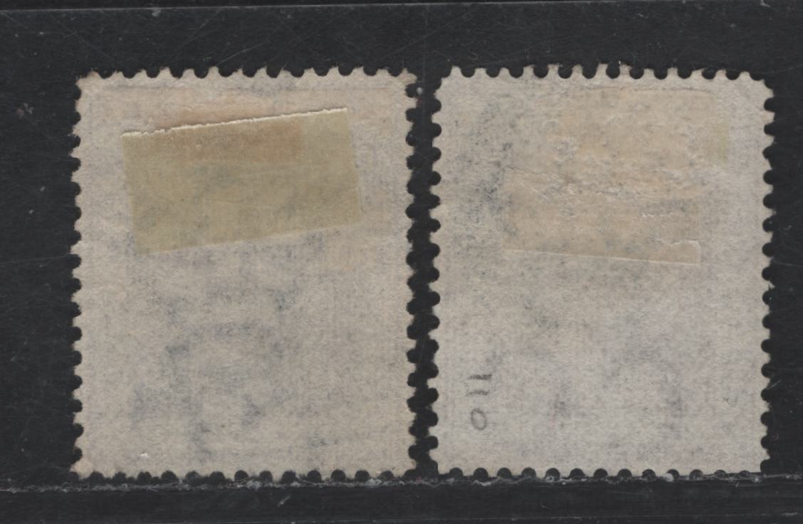 Lot 132 British Guiana SG#129, 131 6c - 12c Brown - Pale Violet Badge of the Colony, 1876-1879 Badge of the Colony Issue, 2 Very Fine Used Singles, Crown CC Wmk