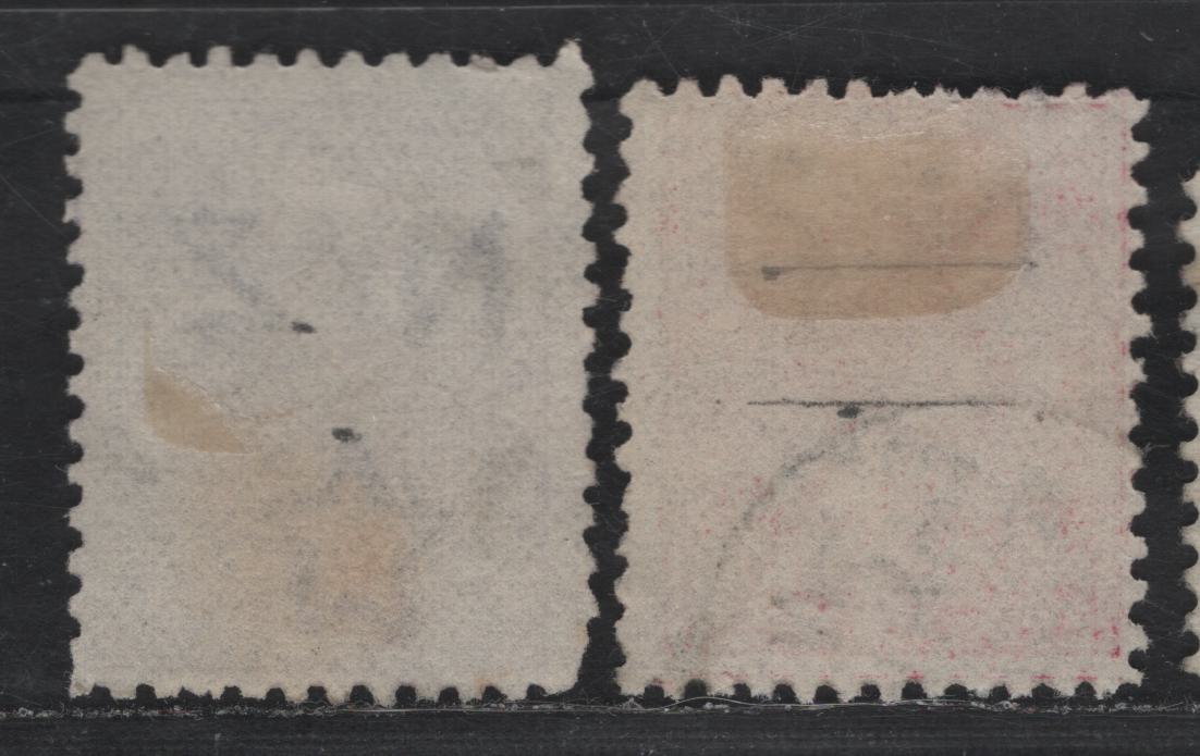 Lot 269 New Zealand SG#208-209 1d - 2d Rose - Purple Queen Victoria, 1882-1900 Queen Victoria Issue, 2 Very Good Used Singles, Die 3, Perf 12x11.5, Star & NZ Wmk With 4mm Narrow Gap.