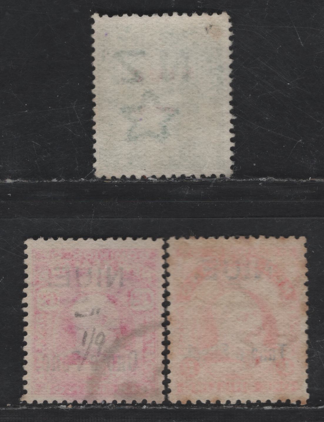 Lot 292  (C) Niue SG#17-19 1/2d - 1/- Green -Vermillion King Edward VII, 1911 Overprinted King Edward VII Issue, 3 Fine/Very Fine Used Singles