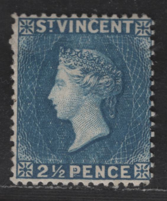 Lot 316 St. Vincent SG#61 2.5d Blue Queen Victoria, 1897 Queen Victoria Courbould Head Issue, A FOG Single, Crown CA Wmk