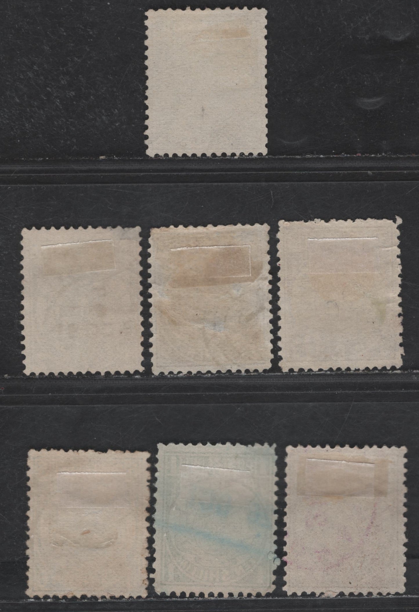 Lot 364 Transvaal SG#175b, 178a, 177, 180a, 182b, 183b, 184a 1/2d Grey - 2/6d Orange Buff, 1885-1893 Arms Issue, 7 F & VF Used Singles Perf 12 1/2 x 12