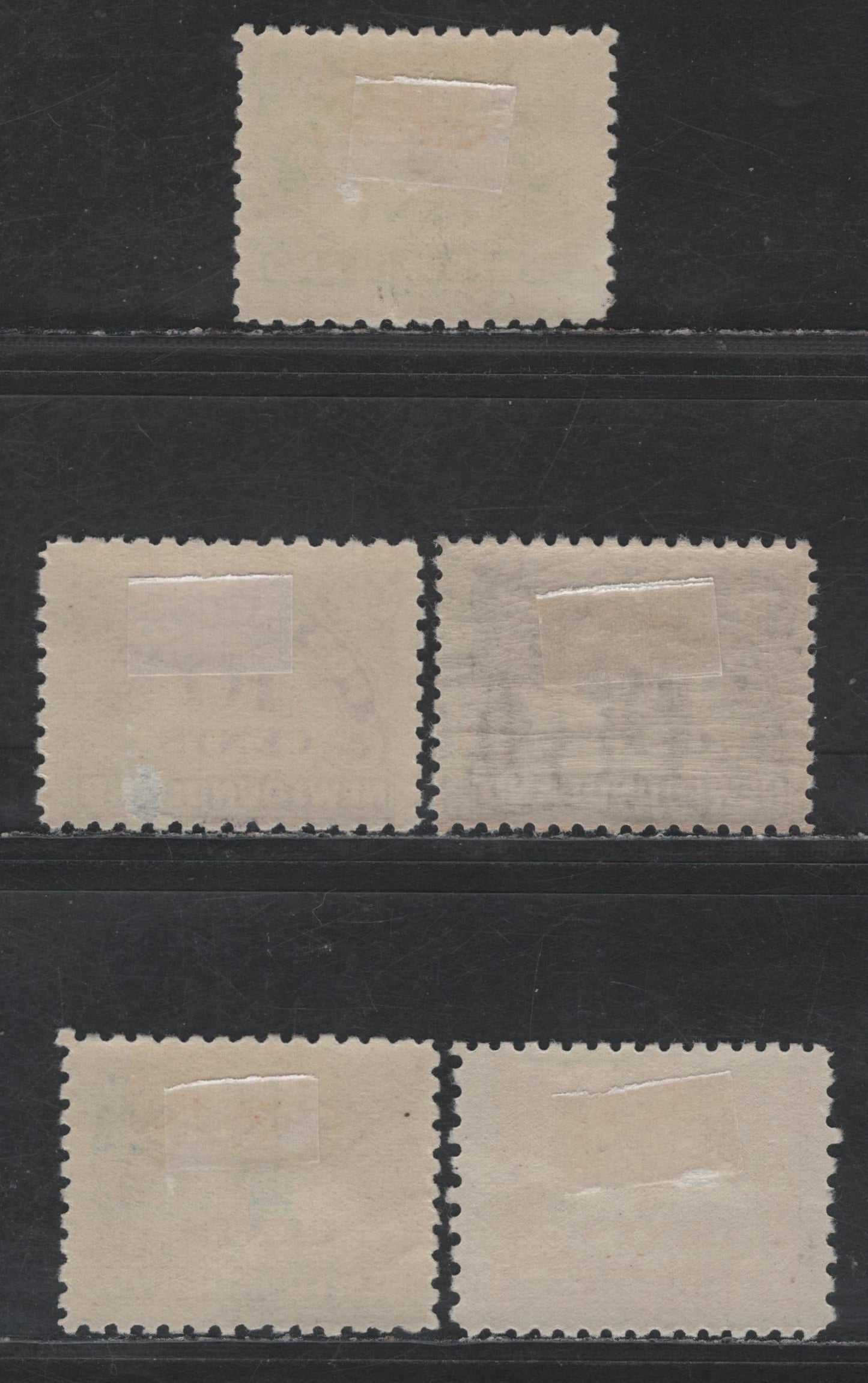 Lot 65 Newfoundland #J4, J5i, J6-J7 4c - 10c Yellow Orange - Dark Violet Numerals, 1939-1949 Postage Dues, 4 F/VFOG Singles, 10c Unwatermarked Has A Small Hinge Thin