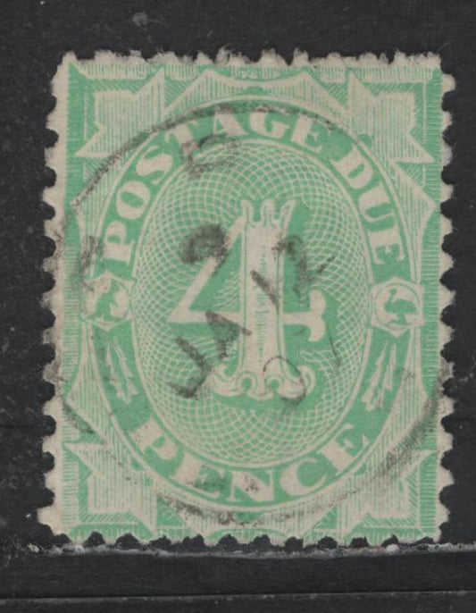 Lot 82 (C) Australia SG#D26 4d Emerald Green Numerals, 1902-1904 Postage Dues, A Very Fine Used Single, Perf 12x11, Crown over NSW Wmk