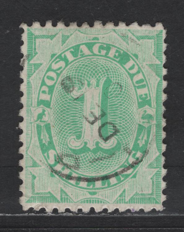 Lot 85 (C) Australia SG#D19 1/- Emerald Numerals, 1902-1904 Postage Dues, A Very Fine Used Single, Perf 12x115