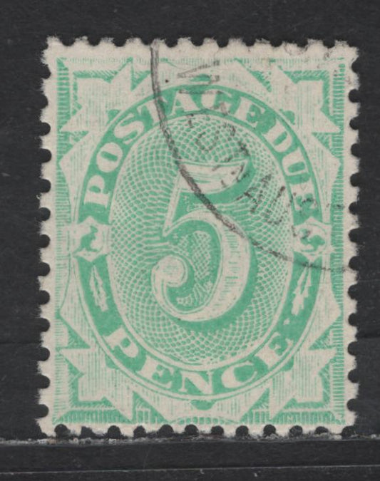 Lot 86 (C) Australia SG#D27 5d Emerald Numerals, 1902-1904 Postage Dues, A Very Fine Used Single, Perf 12x11