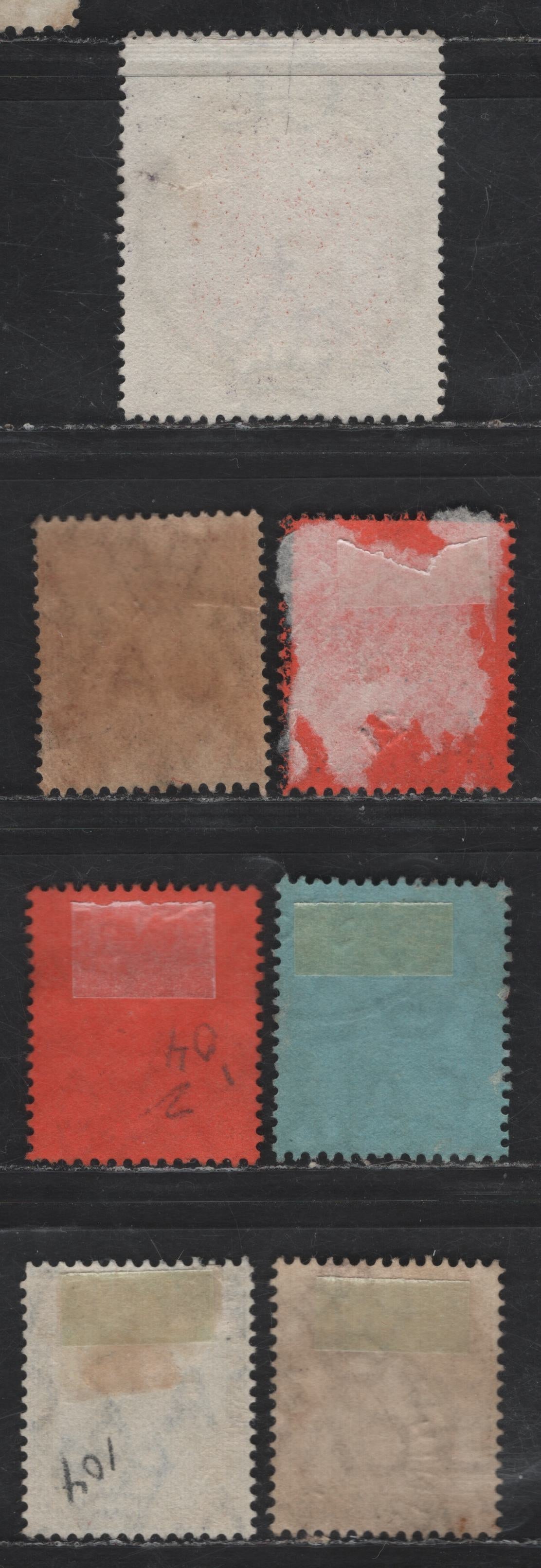 Lot 62 (C) Trinidad SG#125, 134-a,135-137, 139 2d - 6d Brown & Dull Violet - Dull Purple & Black Landing of Columbus - Britannia, 1898-1909 400th Anniv of Discovery - Britannia Issues, 7 Fine/Very Fine Used Singles, Multiple Crown CA Wmk