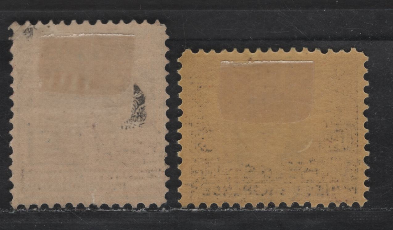 Lot 69 Australia (Victoria) SG#386ba, 388a 1.5d - 2.5d Maroon on Yellow Buff - Deep Blue Queen Victoria, 1901-1910 Postage Issue, 2 FOG Singles, V over Crown Wmk