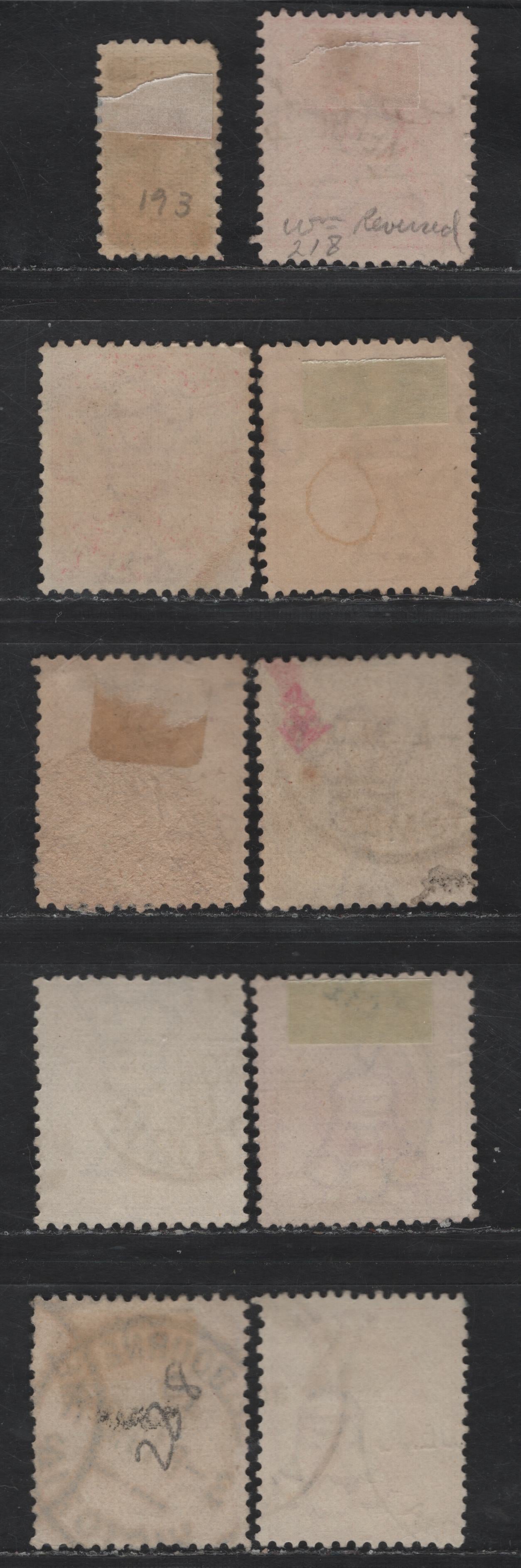 Lot 72 Australia (Victoria) SG#416-417a, 418,b,c, 420a, 421, 422, 425a 1/2d -1/- Blue Green - Yellow Orange Queen Victoria, 1905-1913 Postage Issue, 10 Fine/Very Fine Used Singles, Crown over A Wmk, Includes 3d Yellow Orange & 2d Shades