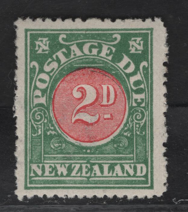 Lot 100 New Zealand SG#D22 2d Carmine & Green Numeral, 1904-1908 Postage Due, A VFOG Single, Sideways Star & NZ Wmk