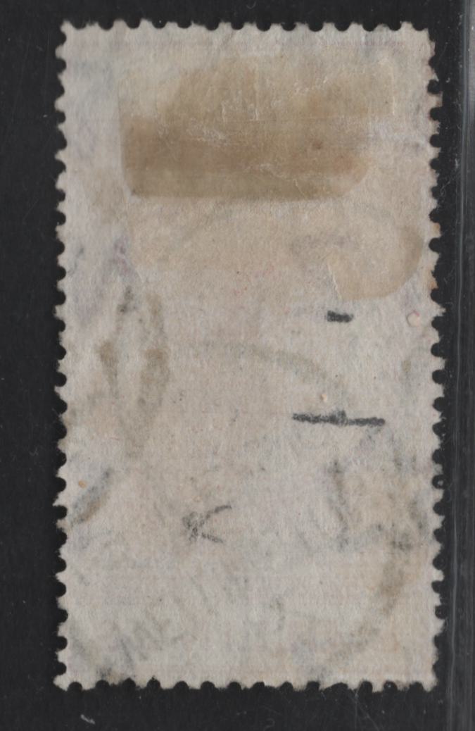 Lot 117 (C) New Zealand SG#F27 6/- Rose Queen Victoria, 1882-1890 Postal Fiscal Sideface Issue, A Very Fine Used Single, Perf 12.5, Star Over NZ Wmk With 6mm Gap