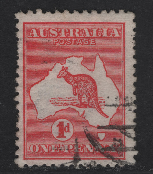 Lot 132 (C) Australia SG#2dw 2d Carmine Kangaroo & Map, 1913-1914 Kangaroo & Map 1st Issue, A Fine Used Single, Inverted Die 2, First Wmk