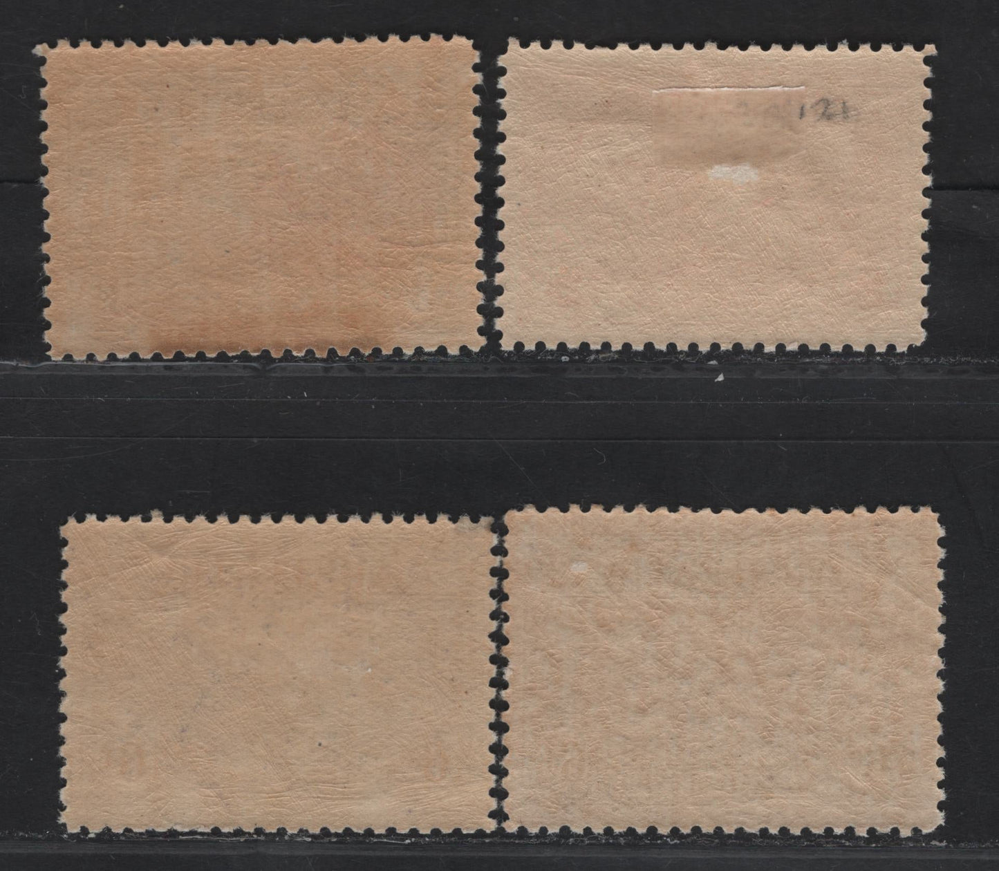 Lot 271 (C) Australia SG#121-123, 139 2d  - 6d Rose Red - Sepia Fokker F VIIs, 1931-1936 Kingsford Smiths Flights Issue, 4 F/VFOG Singles, Complete Set, Including Airmails, Small Stain on 6d Violet