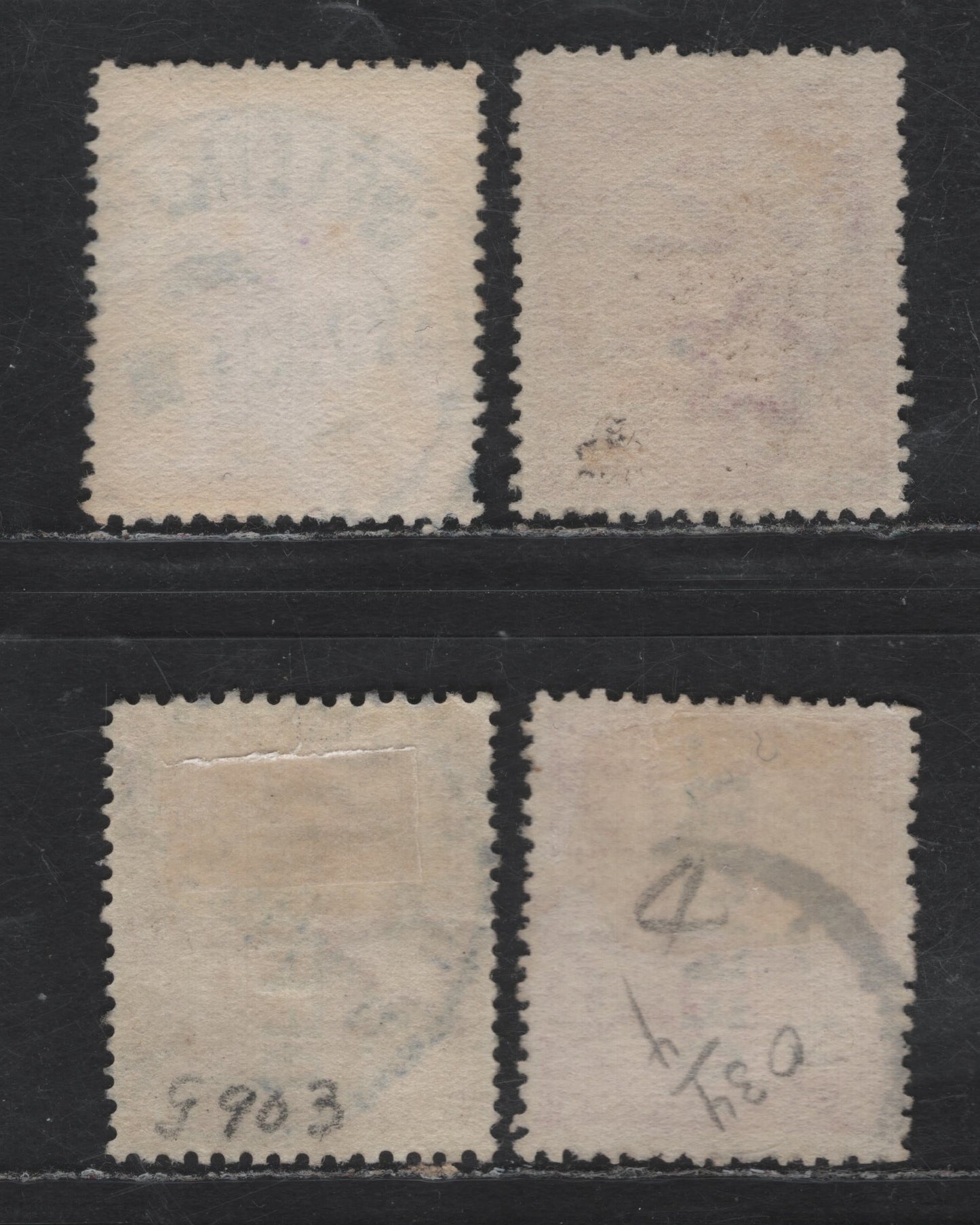 Lot 29 New Zealand SG#386, 406, O78-O79 1d Carmine Woman Standing, 1908-1926 Pictorial Issues, 4 Very Fine Used Singles, De la Rue & Jones Papers, Official Overprints