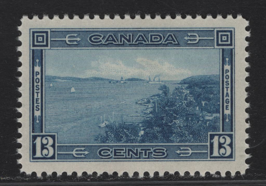 Lot 361 Canada #242 13c Deep Bright Blue Halifax Harbor, 1938 Pictorial Issue, A VFOG Single, Paper/Gum Type CBN-N, Perf 12