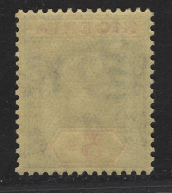 Lot 237 Nigeria SG#28 5/- Green & Deep Red King George V, 1921-1932 KGV Imperium Keyplate Issue, Wmk Multiple Script CA, A Very Fine Unused Single, Pale Yellow Paper, Die 2