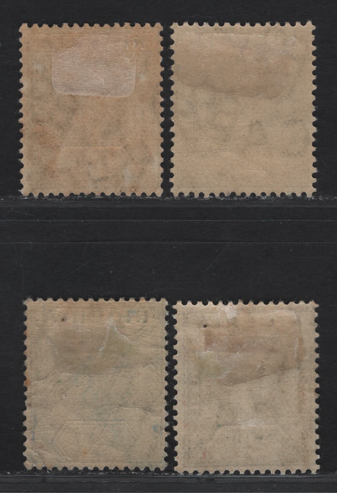 Lot 59 Nigeria #3, 3a 2d Grey, Deep Grey & Slate Grey, 1914-1929 King George V Imperium Keyplate Issue, Wmk Multiple Crown CA, 4 F & VF OG Singles Four Different Printings Of This Value - Including Two Different Papers Of The Deep Grey