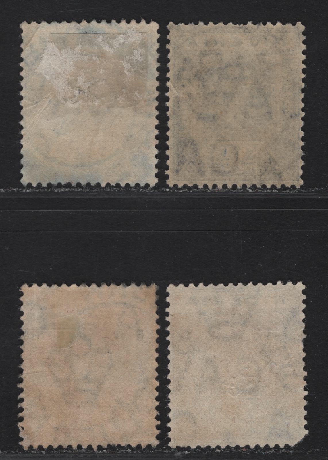 Lot 72 Nigeria #4 2 1/2d Bright Blue & Deep Bright Blue, 1914-1929 King George V Imperium Keyplate Issue, Wmk Multiple Crown CA, 4 F & VF Used Singles Dated Examples Showing The Progression Of Shades On This Value