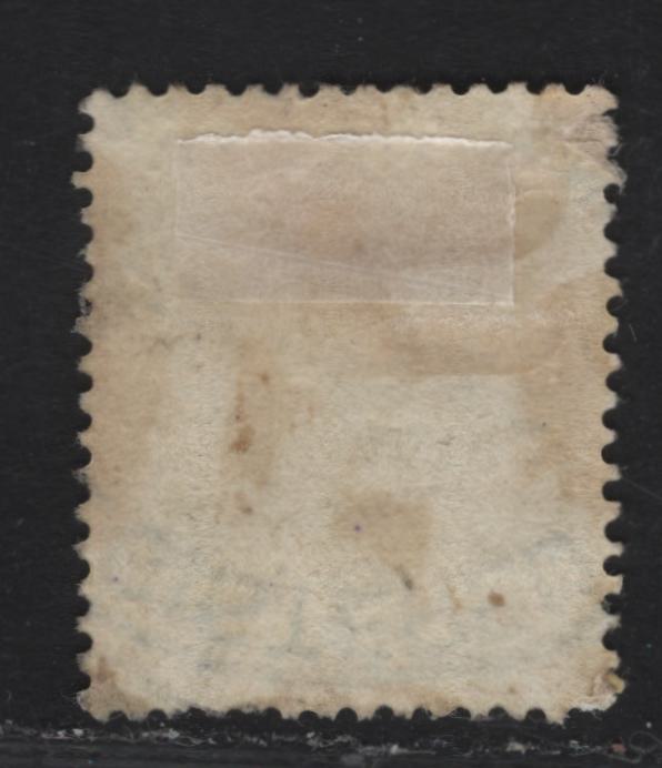 Lot 76 Nigeria #5 3d Chocolate & Purple Brown On Yellow Paper With White Back, 1914-1929 King George V Imperium Keyplate Issue, Wmk Multiple Crown CA, A VF Used Single With 1918 Registry Cancel