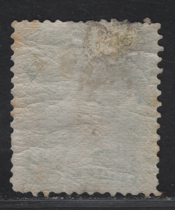 Lot 200 (C) Canada #24i 2c Emerald Green Queen Victoria, 1868-1876 Large Queen Issue, A Very Good Used Single, Duckworth Paper 10, Cleaned To Appear Mint By Lightening A Pen Cancel Then Regumming, Several Ribbed Perfs.